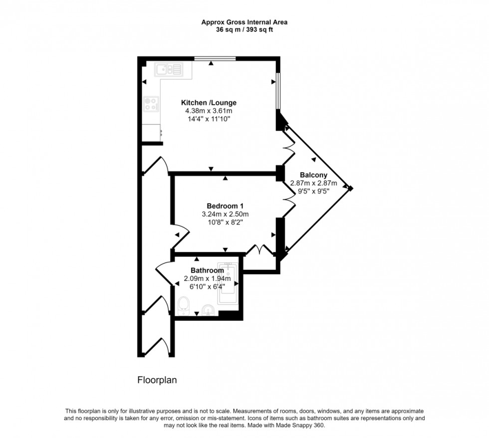 Floorplan for Swingbridge House - Penryn