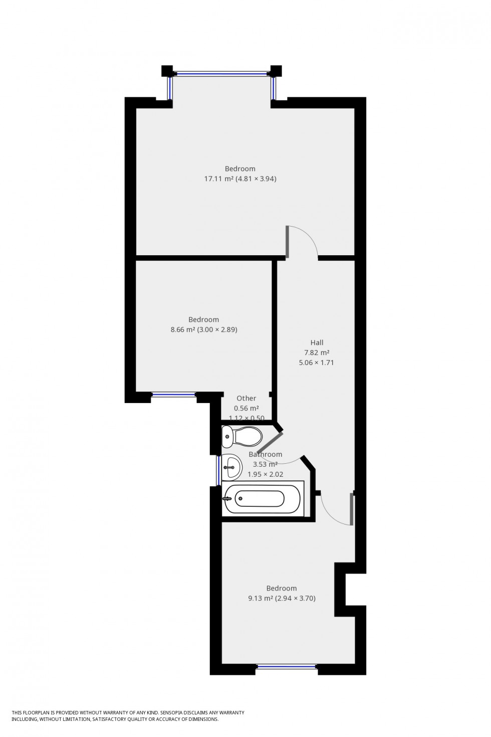 Floorplan for Old Tiverton Road, Exeter