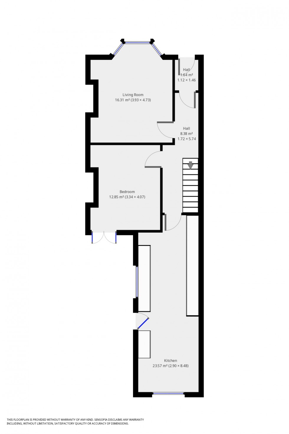Floorplan for Queens Crescent, Exeter