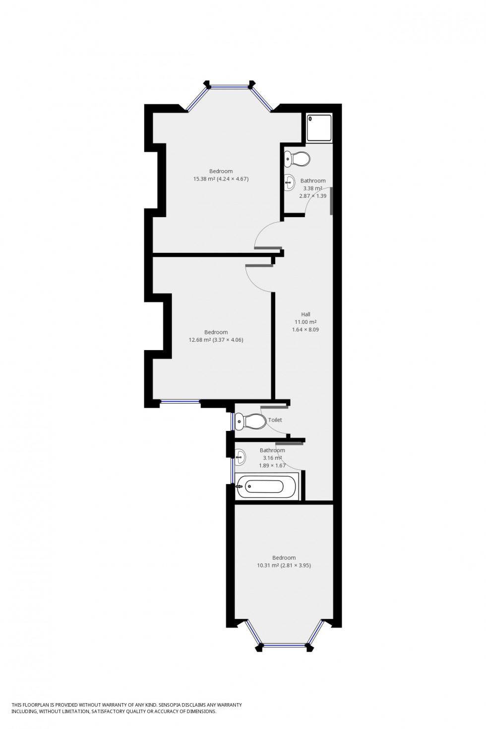 Floorplan for Queens Crescent, Exeter
