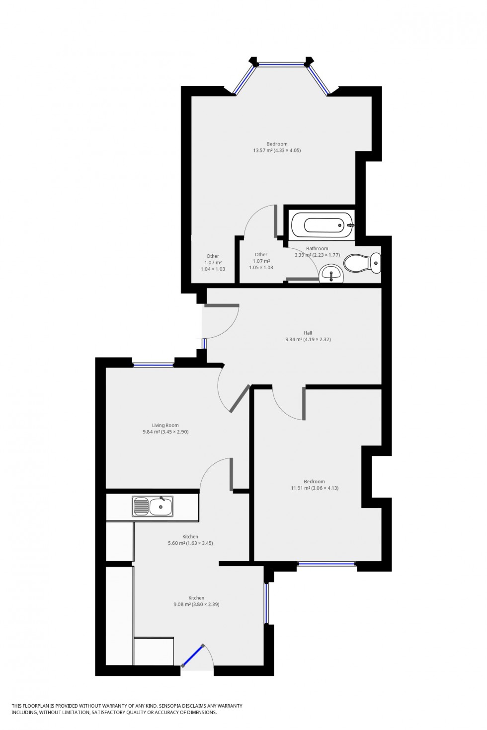 Floorplan for Union Road, Exeter