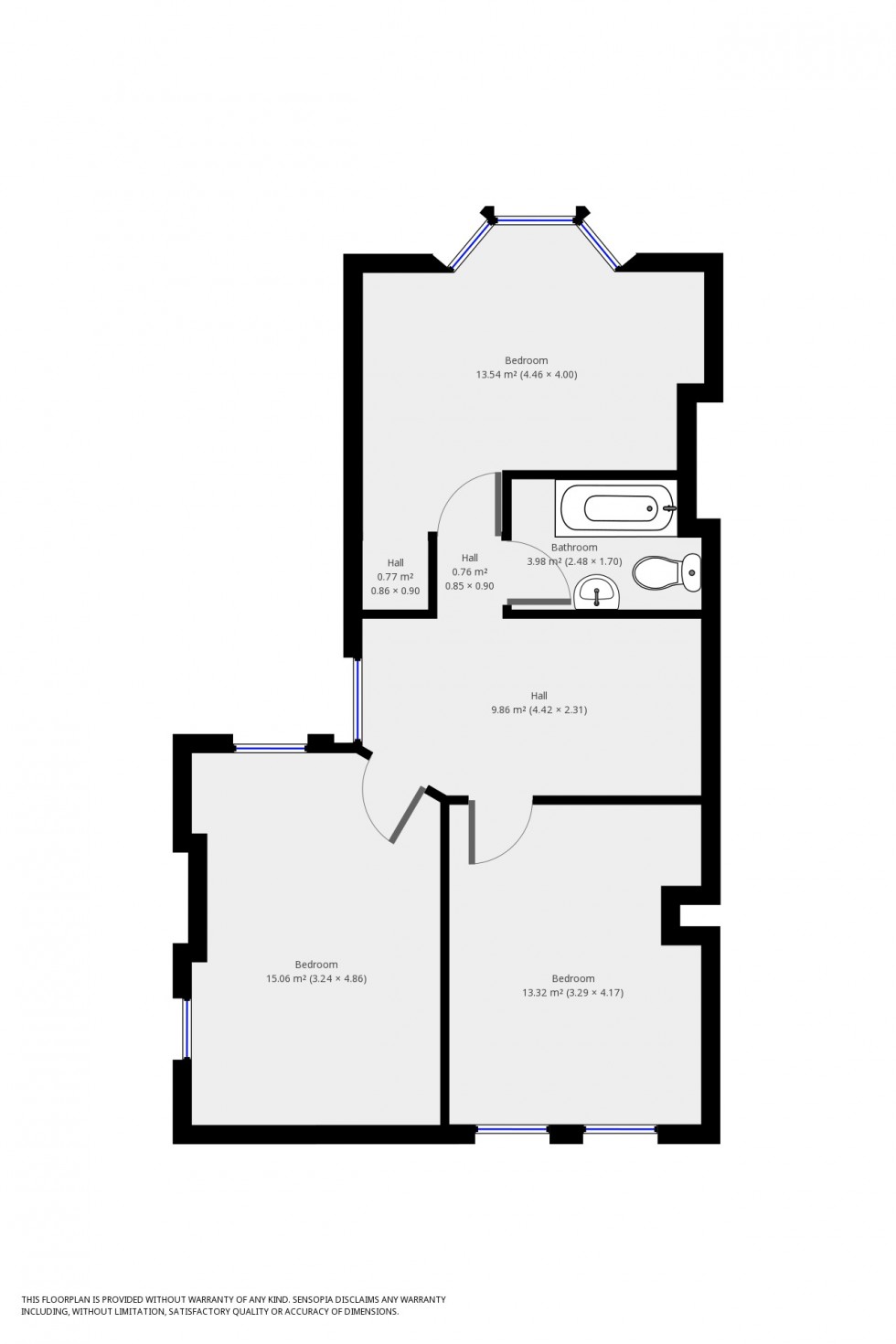 Floorplan for Union Road, Exeter