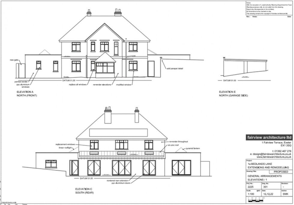 Floorplan for Bedlands Lane, Budleigh Salterton