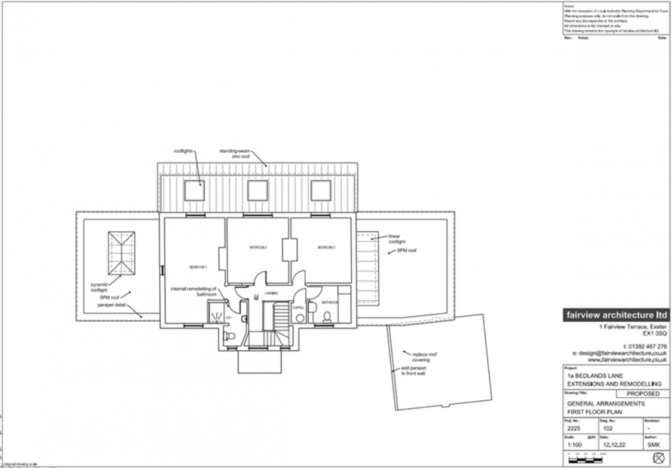 Floorplan for Bedlands Lane, Budleigh Salterton