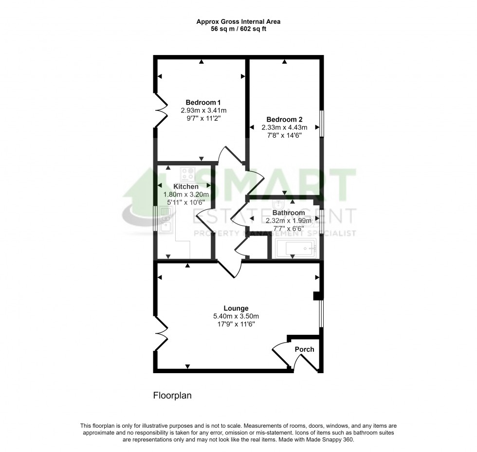 Floorplan for Unicorn Street, Exeter