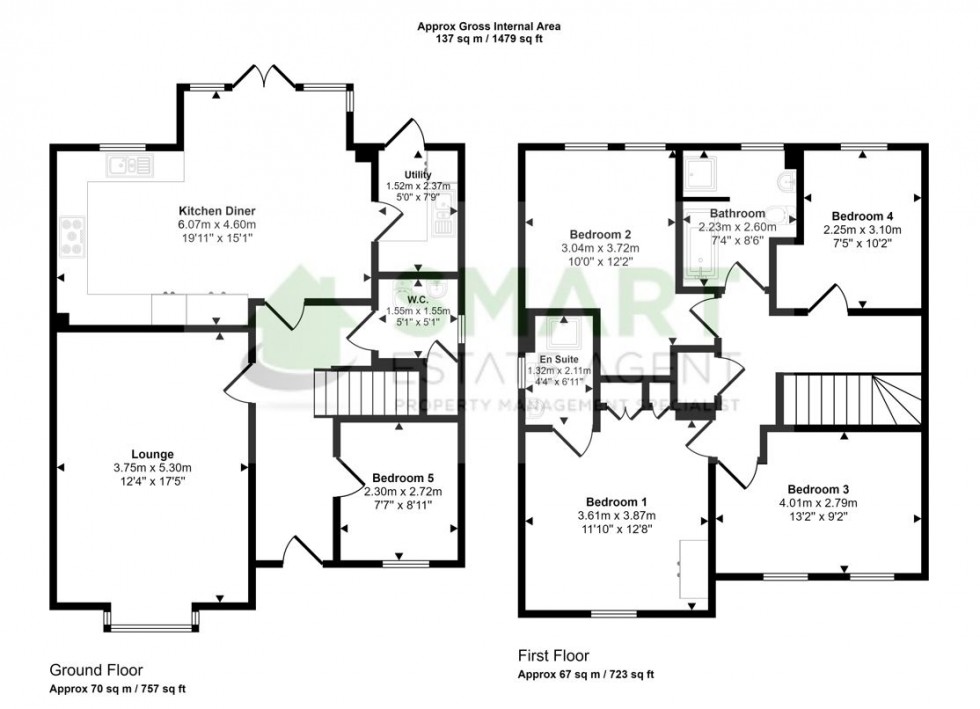 Floorplan for Elmores Well Avenue, Exeter