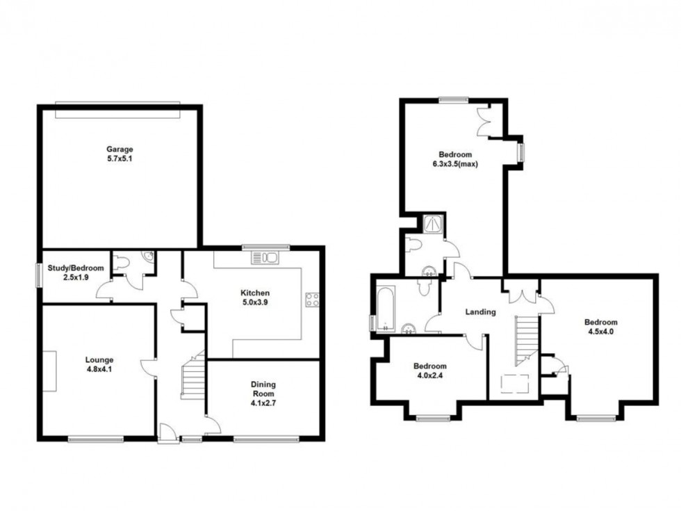 Floorplan for Eston Close, Mabe Burnthouse