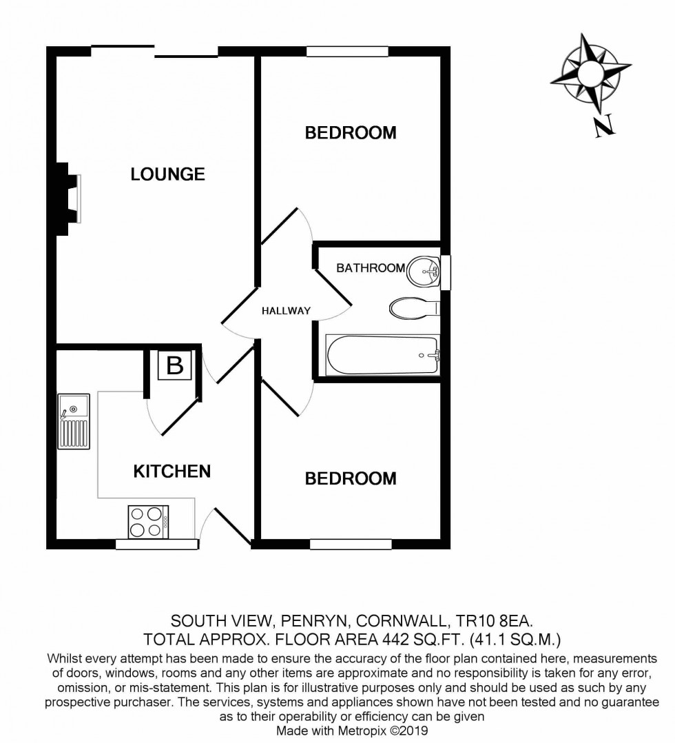 Floorplan for South View, Penryn