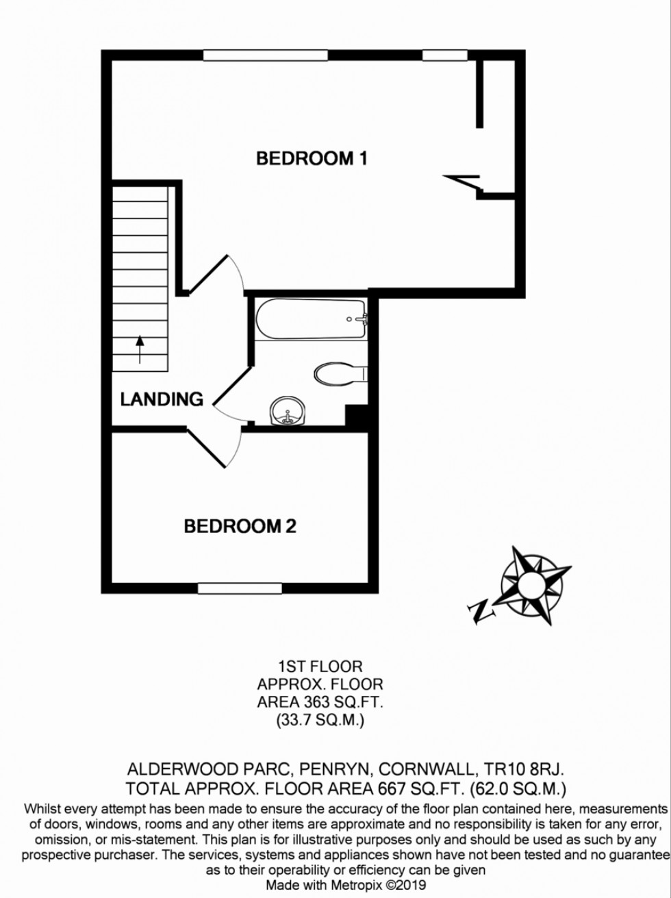 Floorplan for Alderwood Parc, Penryn
