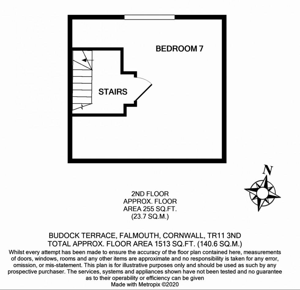 Floorplan for 19 Budock Terrace, Falmouth