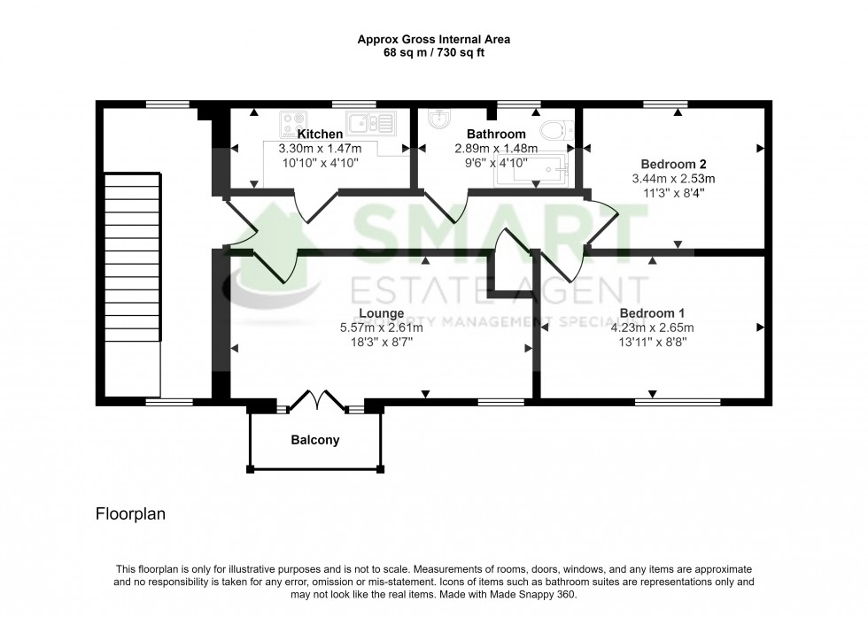 Floorplan for River Plate Road, Exeter