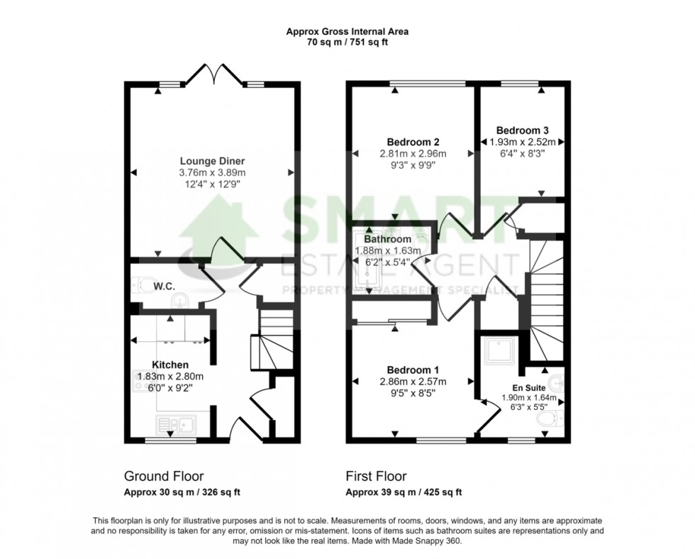 Floorplan for Pollards Close, Exeter
