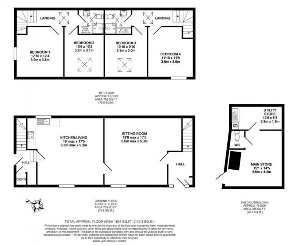 Floorplan for Shillingford St. George, Exeter
