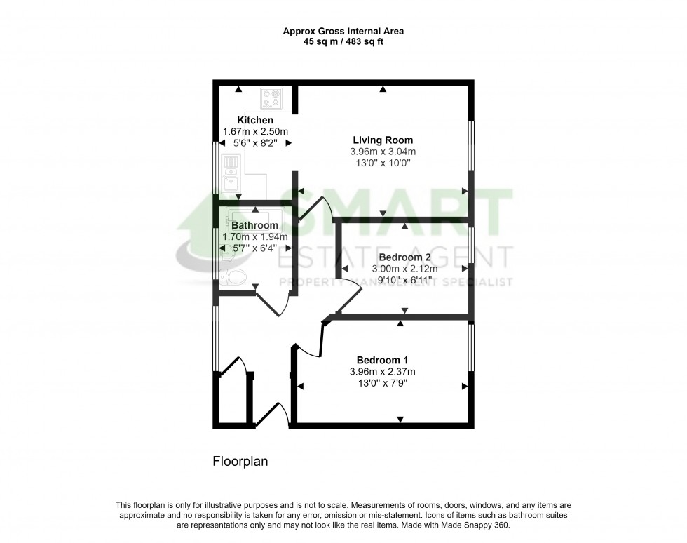 Floorplan for Acland Road, Exeter