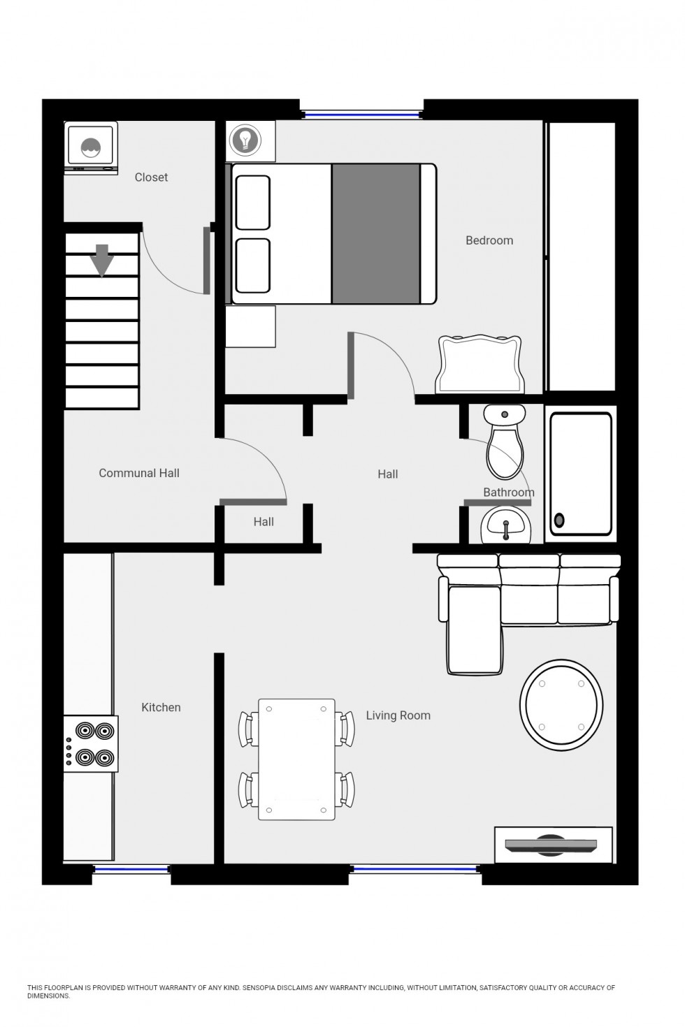 Floorplan for Union Road, Exeter