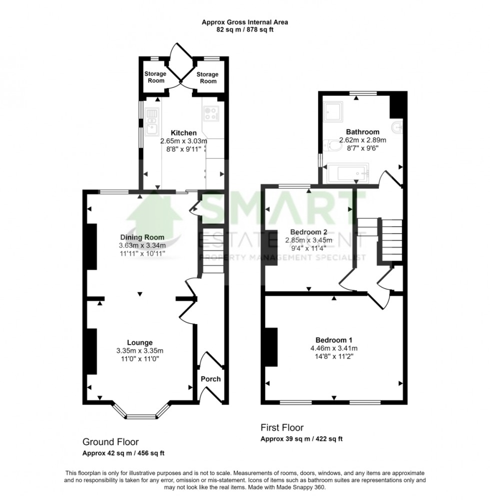 Floorplan for Baker Street, Exeter