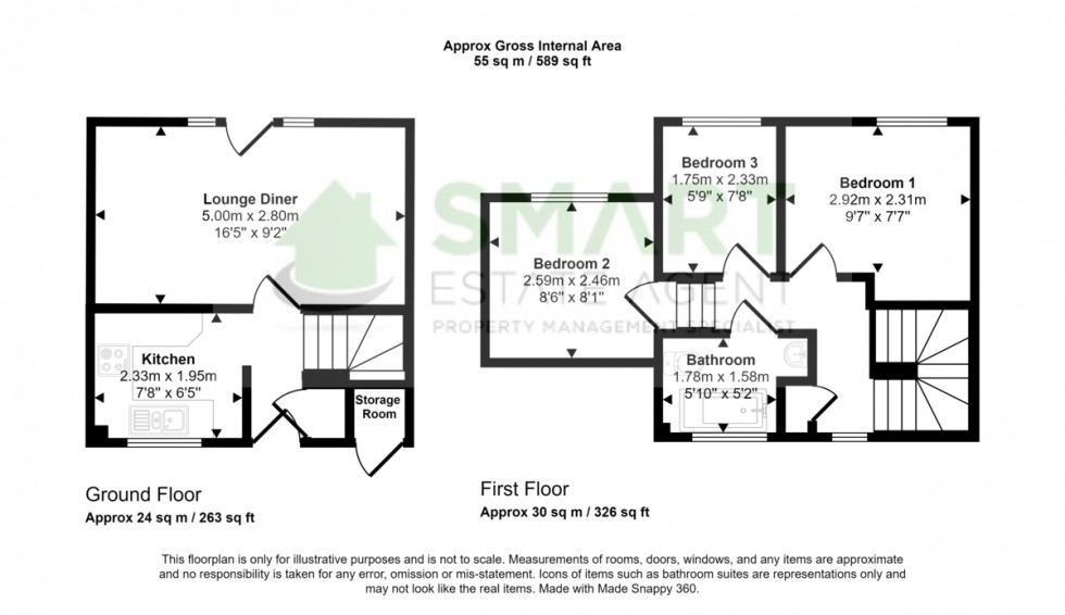 Floorplan for Farm Hill, Exeter