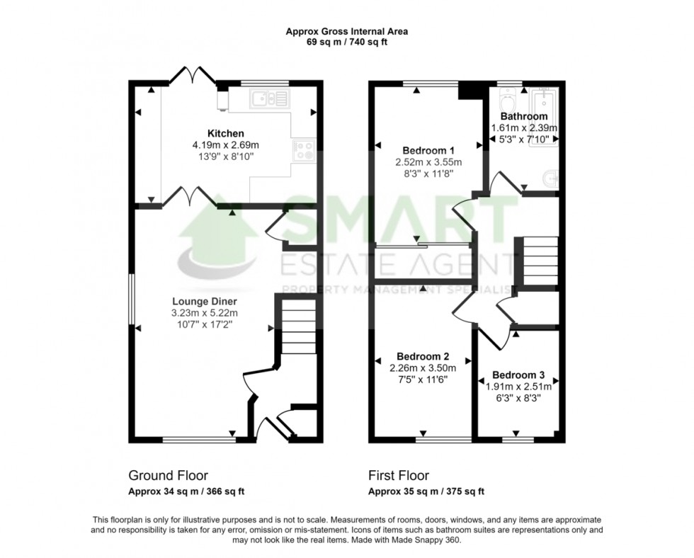 Floorplan for Uplands Drive, Exeter