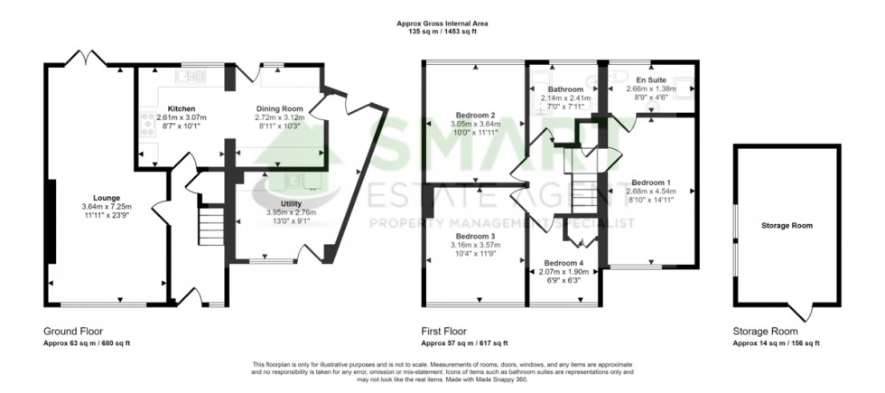 Floorplan for Carlton Road, Exeter