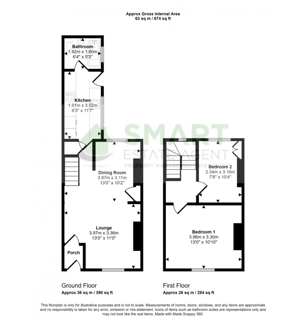 Floorplan for Sandford Walk, Exeter