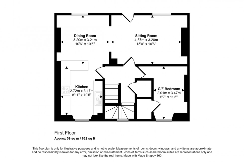 Floorplan for Broad Street, Penryn