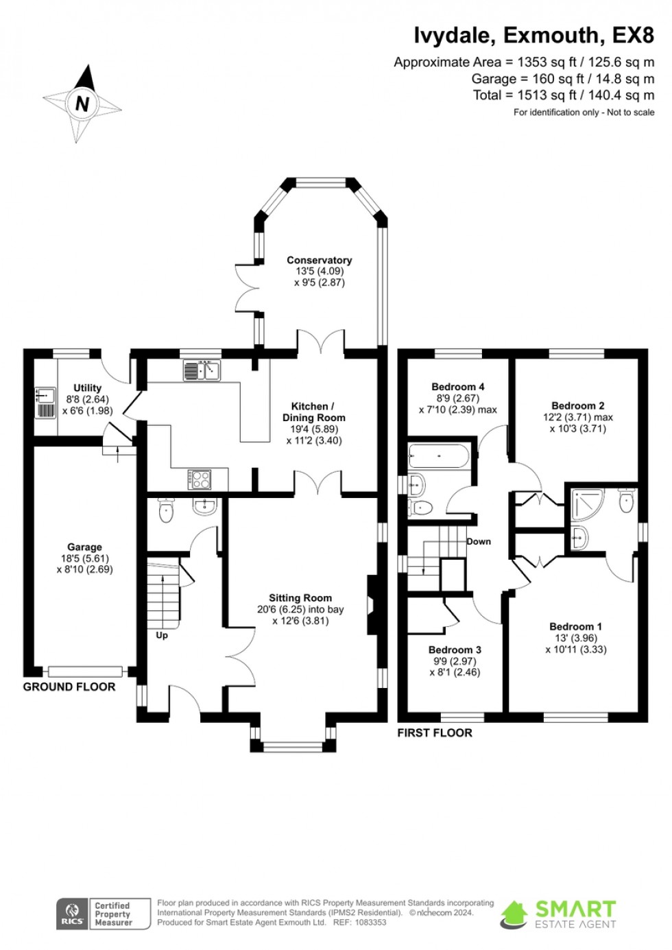Floorplan for Ivydale, Exmouth