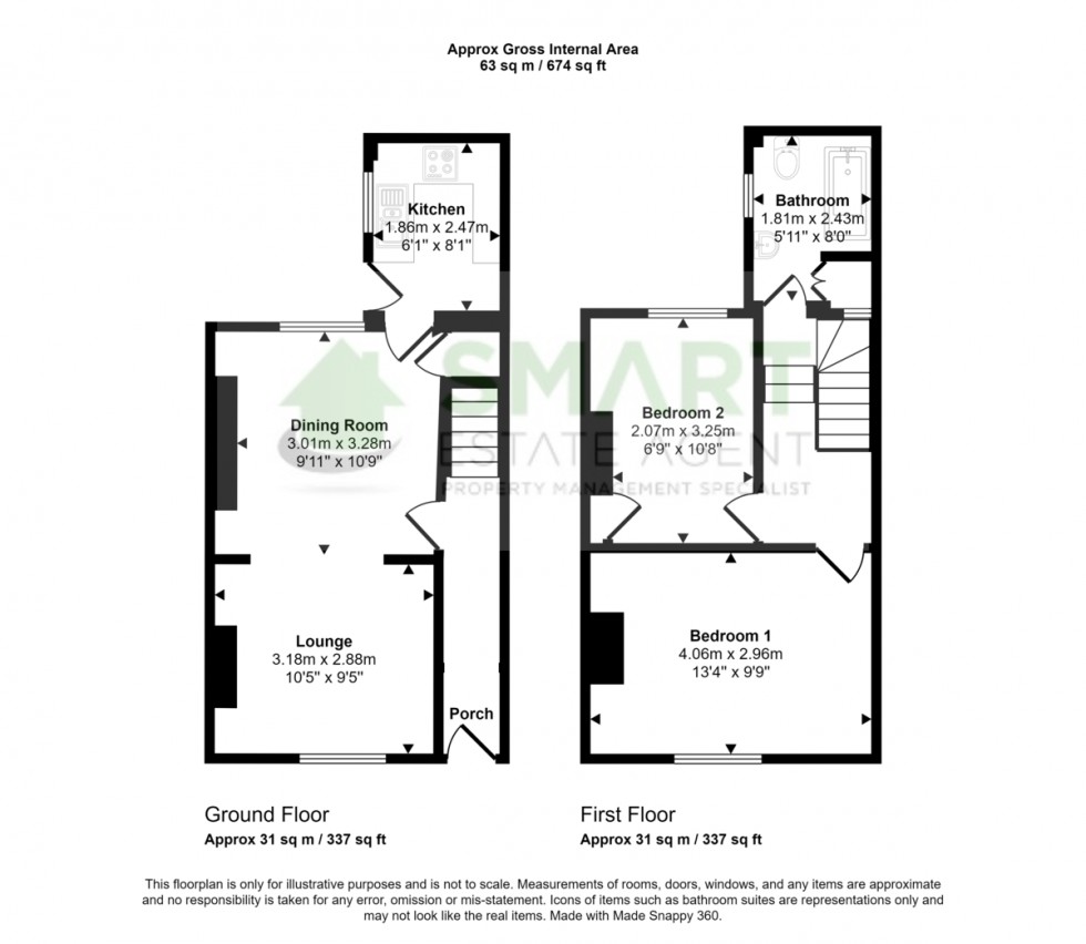Floorplan for St. Loyes Terrace, Exeter