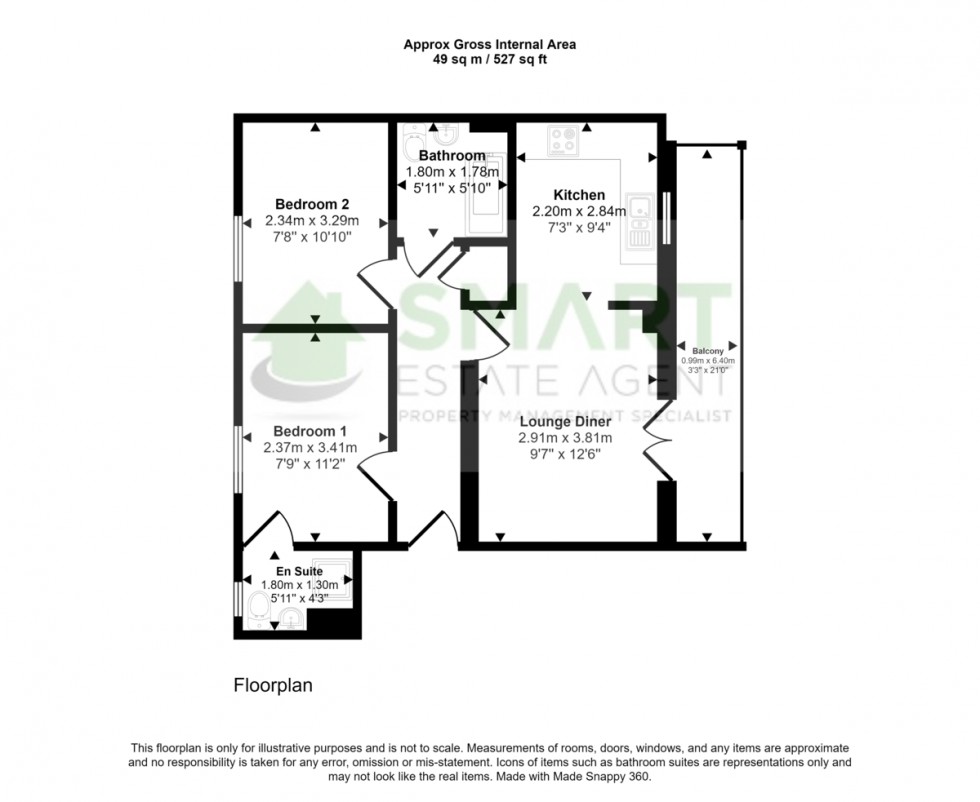 Floorplan for Myrtlebury Way, Exeter