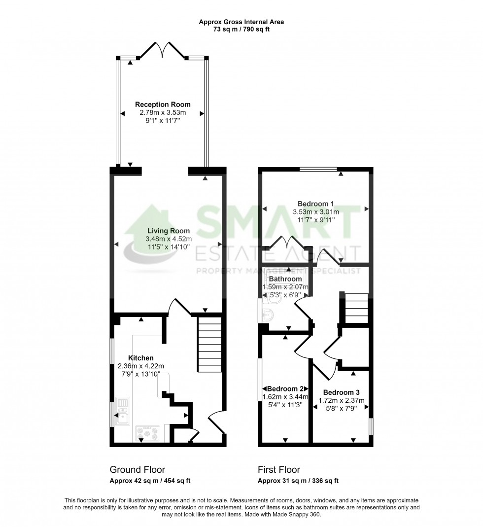Floorplan for Headingley Close, Exeter