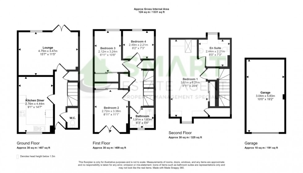 Floorplan for Admiral Way, Exeter