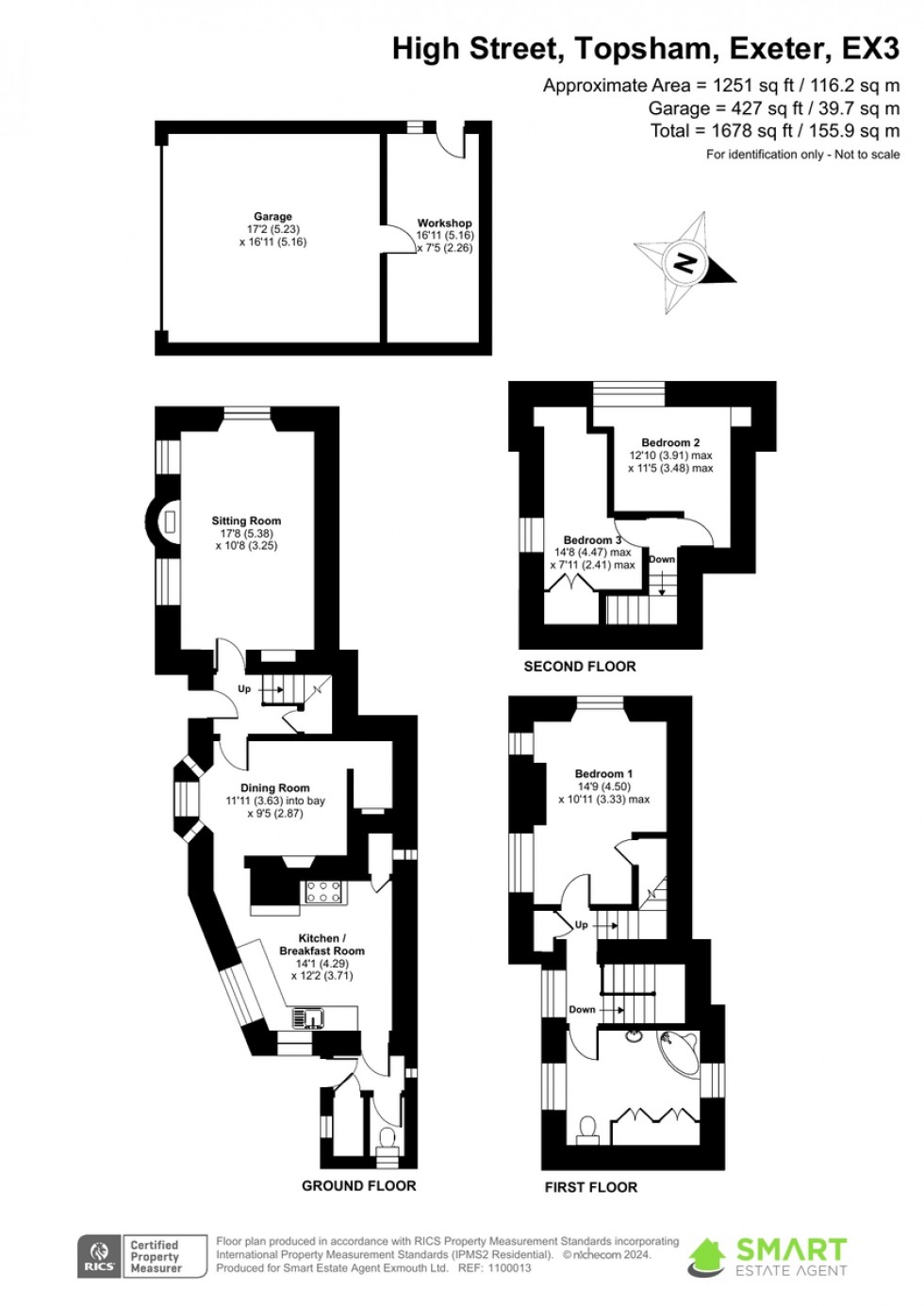 Floorplan for Topsham, Exeter