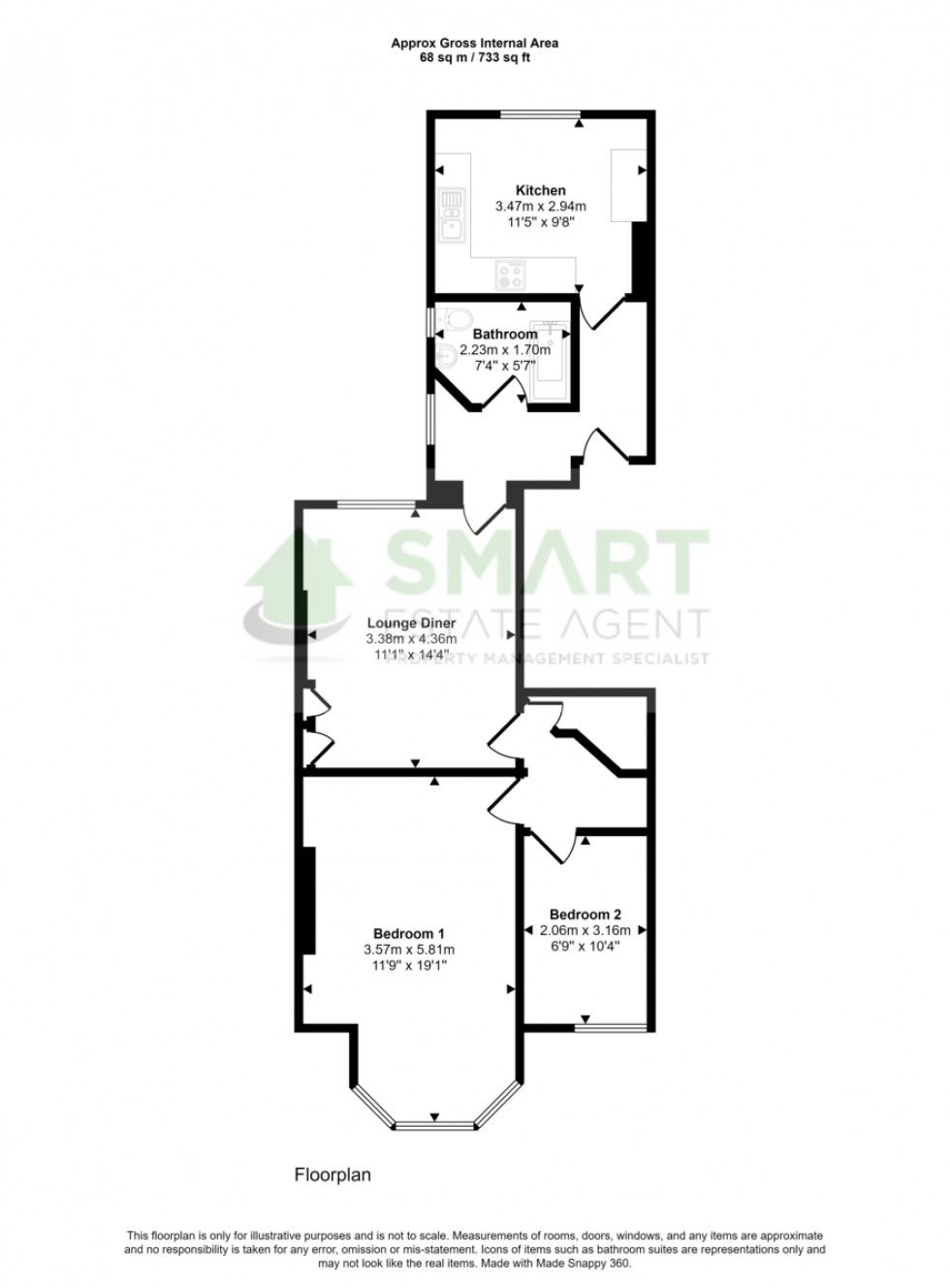 Floorplan for Sylvan Road, Exeter