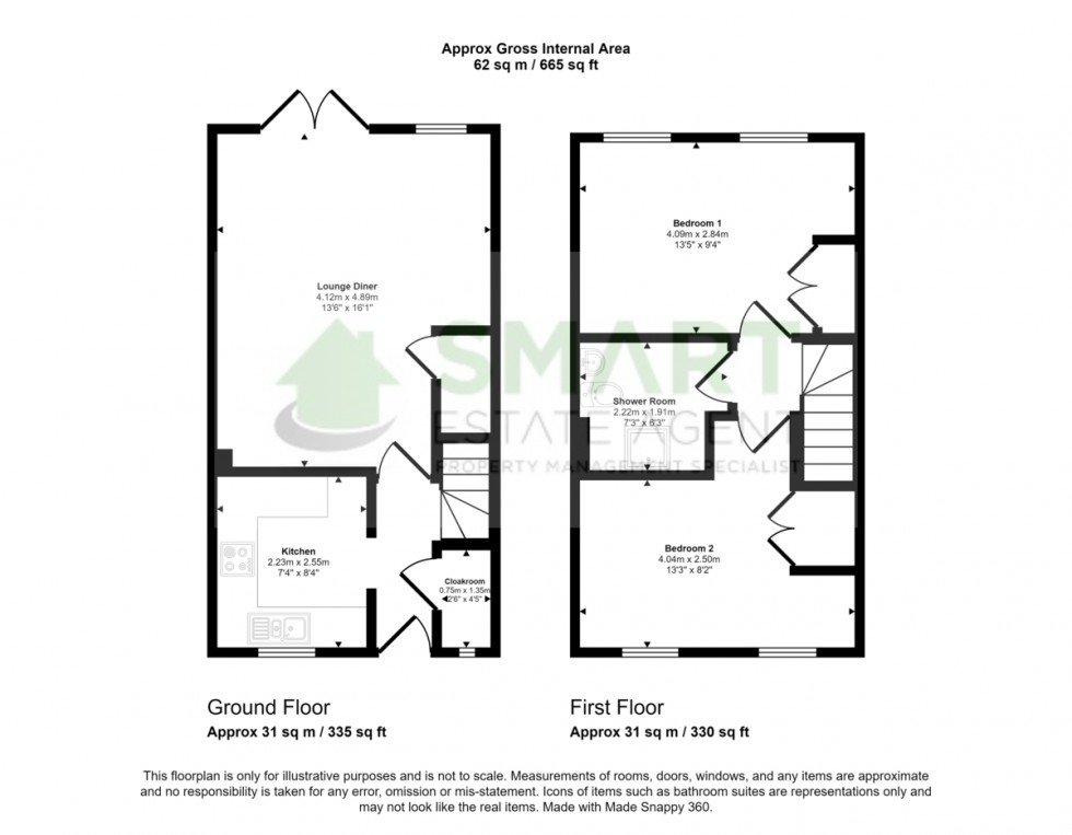 Floorplan for Old Bakery Close, Exeter