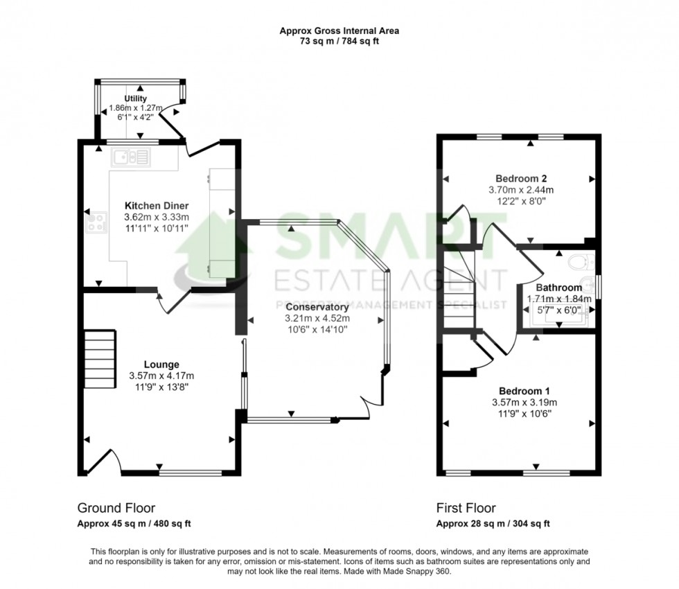 Floorplan for Gloucester Road, Exeter