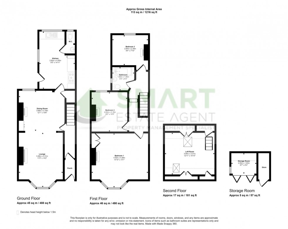 Floorplan for Manston Road, Exeter