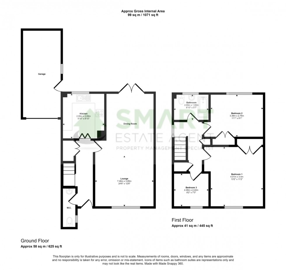 Floorplan for Juniper Close, Exeter