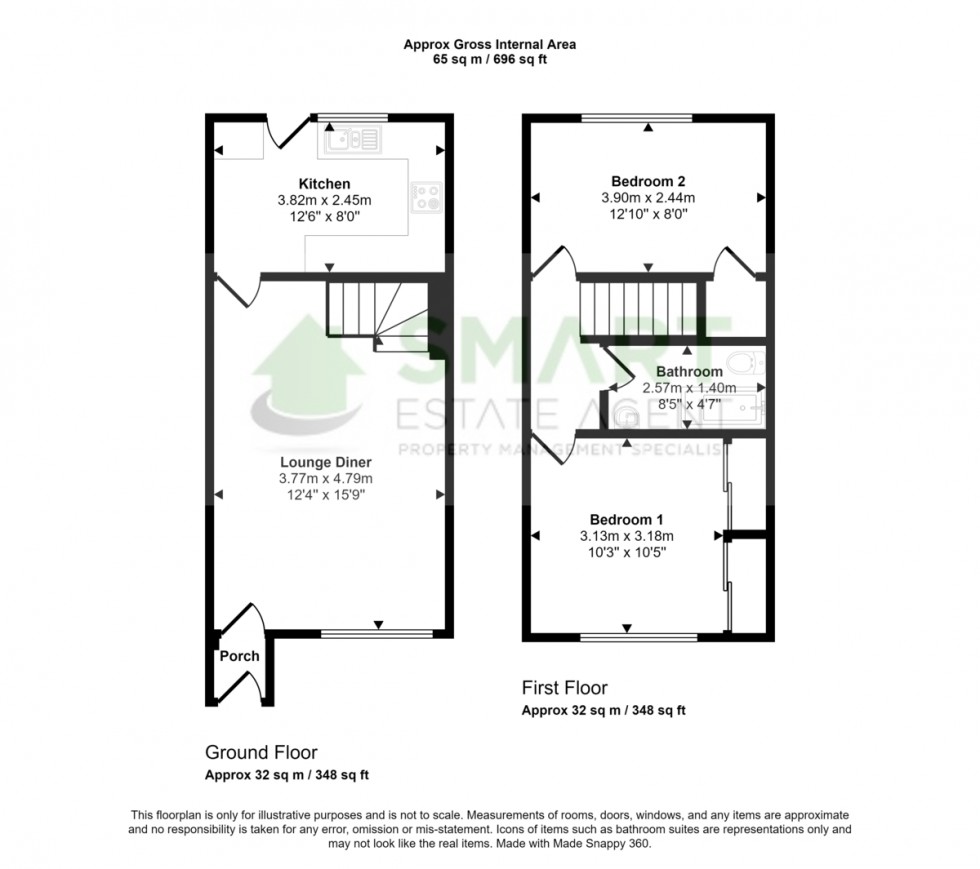 Floorplan for Corn Mill Crescent, Exeter
