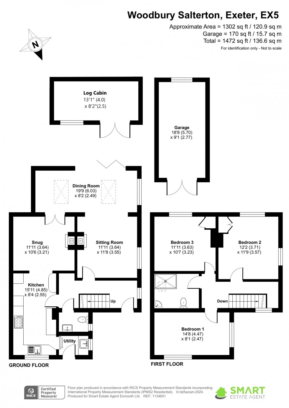Floorplan for Woodbury Salterton, Exeter