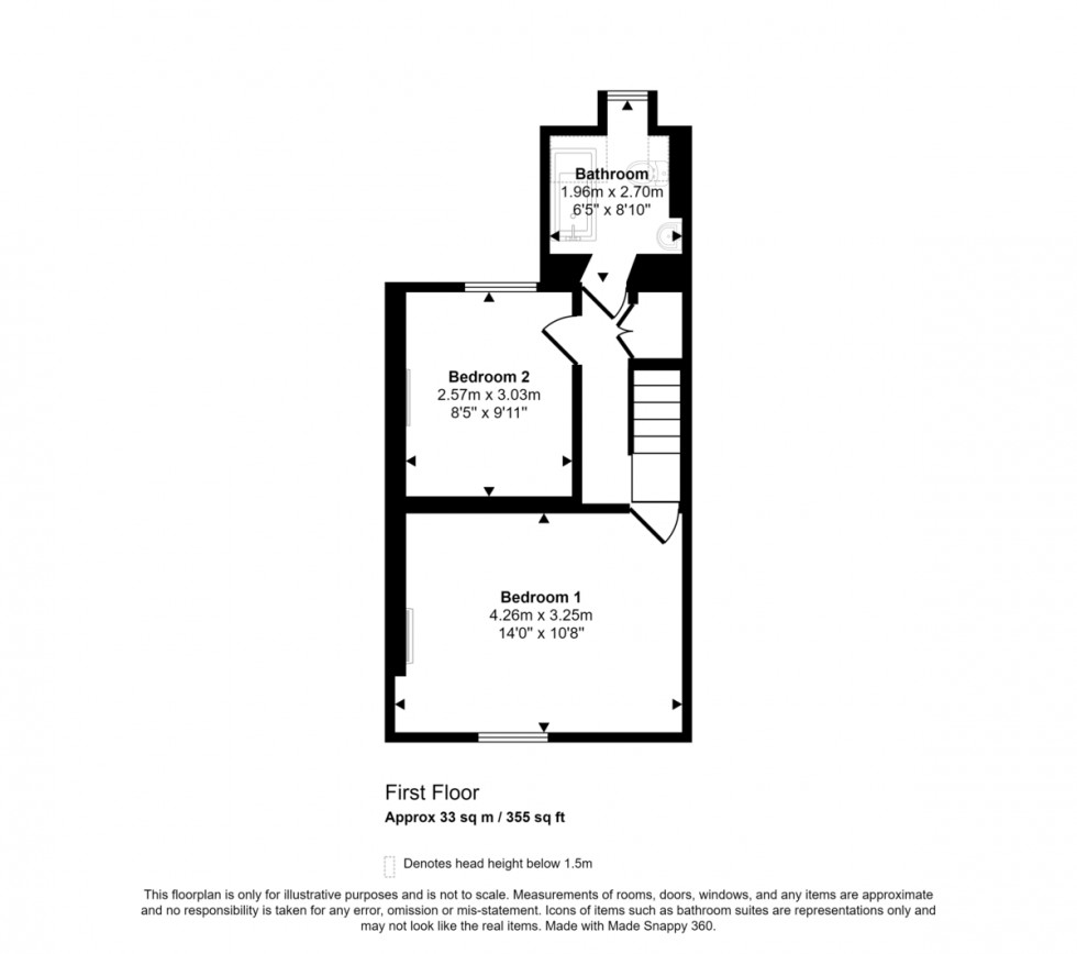 Floorplan for Mutton Row, Penryn