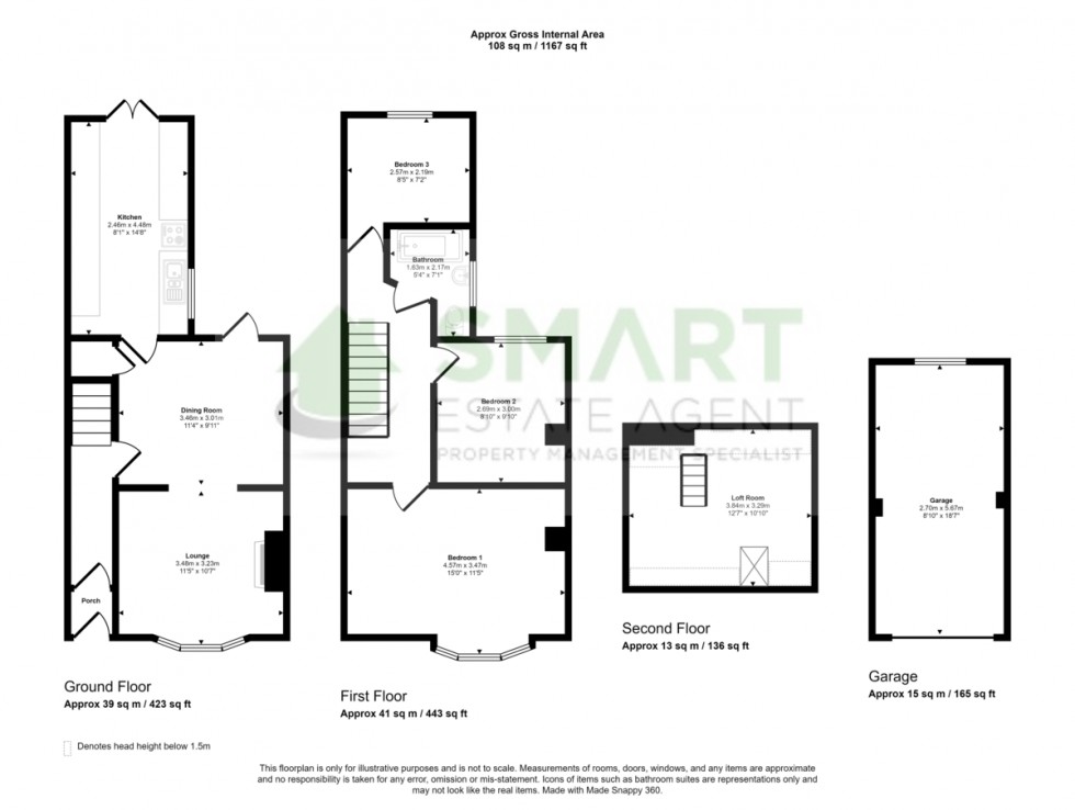 Floorplan for St Katherines Road, Exeter