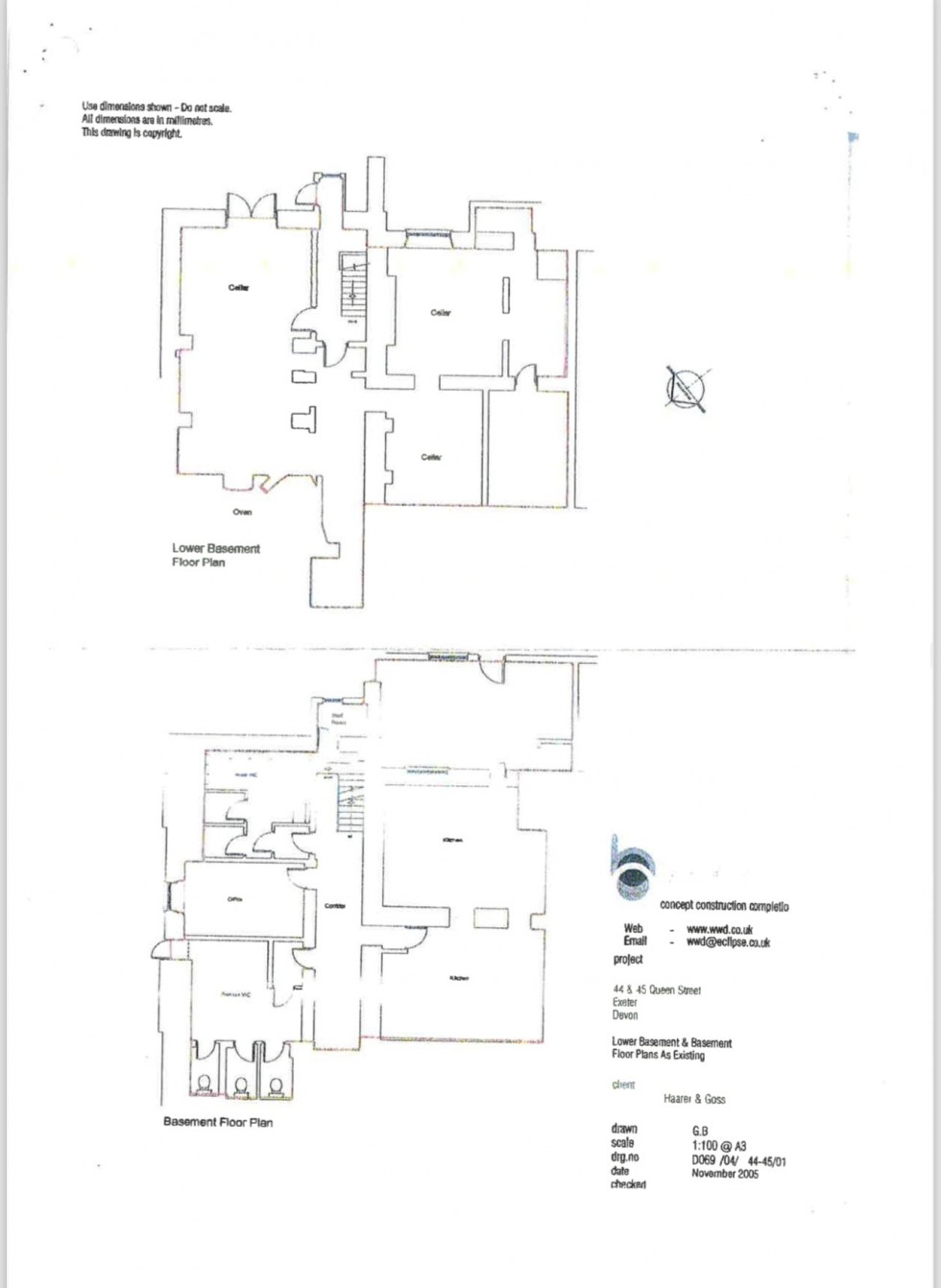 Floorplan for Queen Street, Exeter