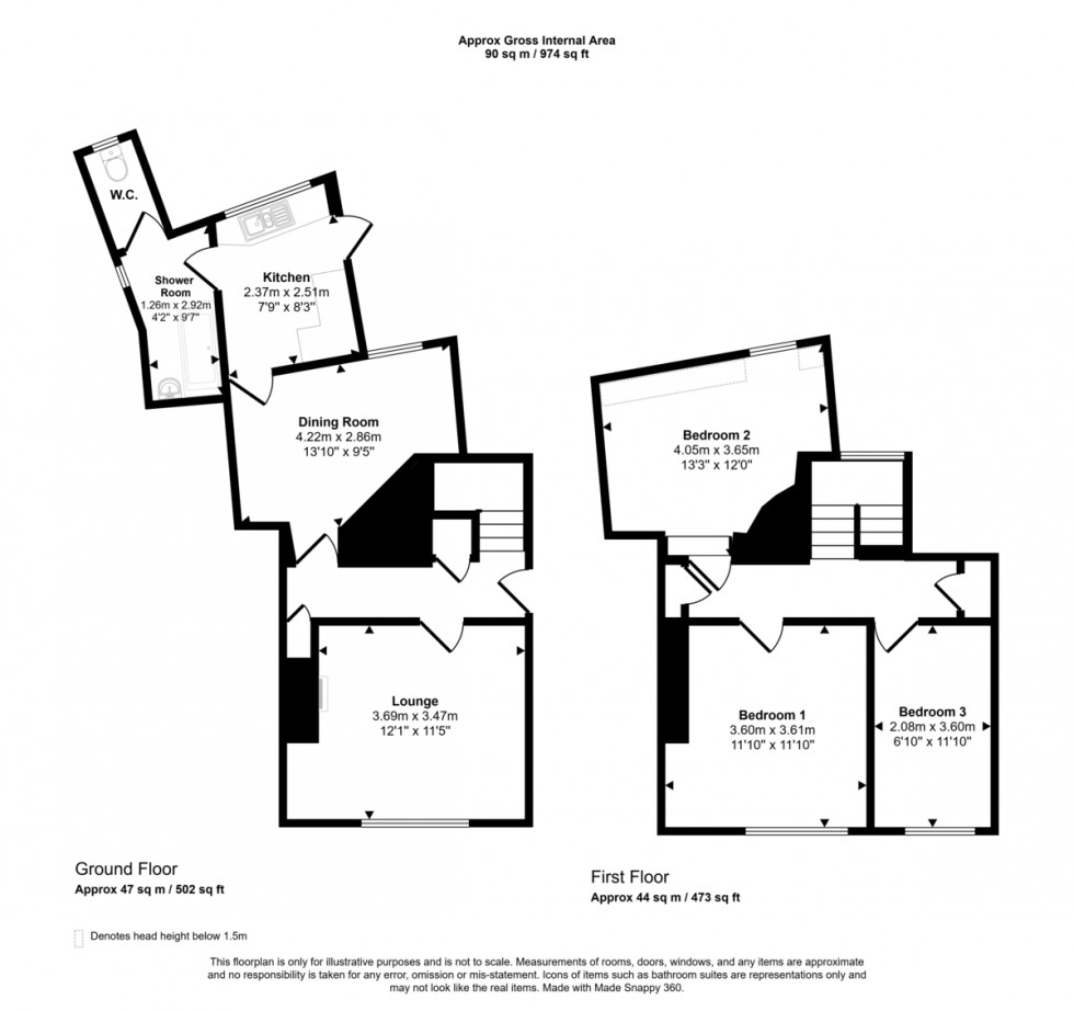 Floorplan for Broad Street, Penryn