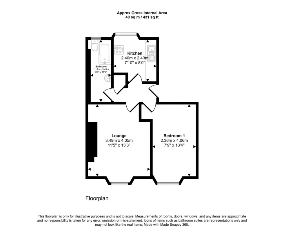 Floorplan for Broad Street, Penryn