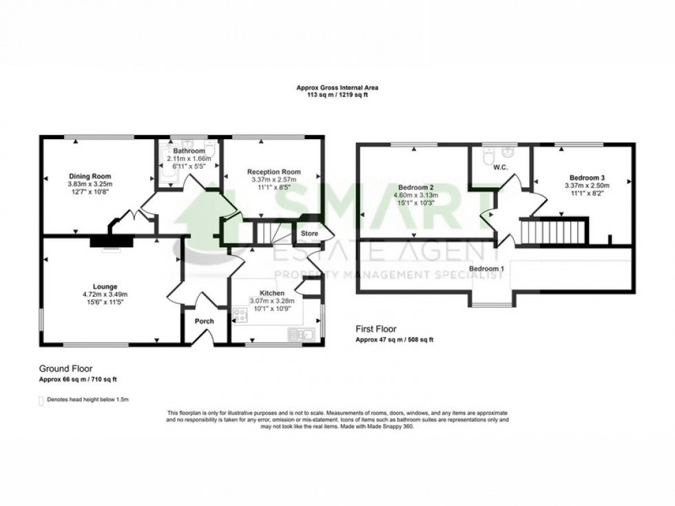 Floorplan for Topsham Road, Exeter