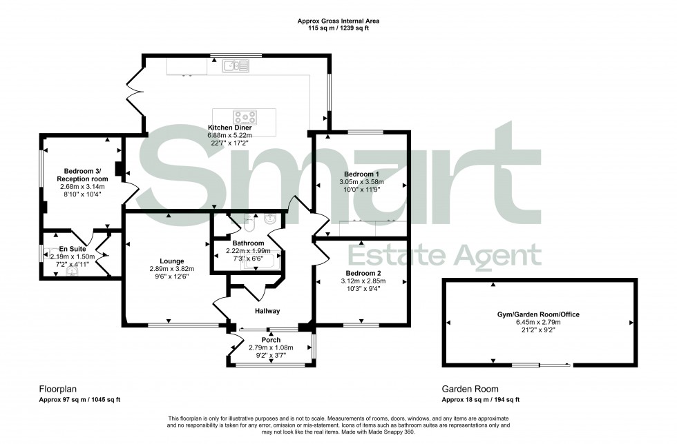 Floorplan for Stoke Canon, Exeter