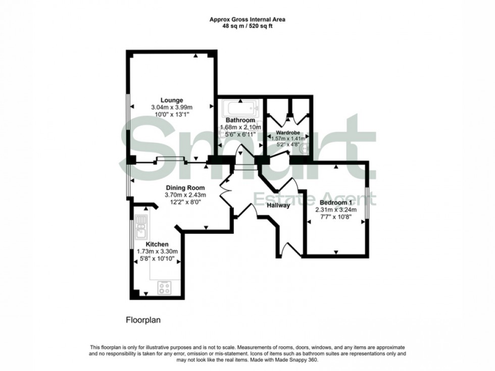 Floorplan for Clyst Heath, Exeter