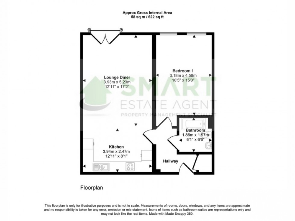 Floorplan for Red Lion Lane, Exeter