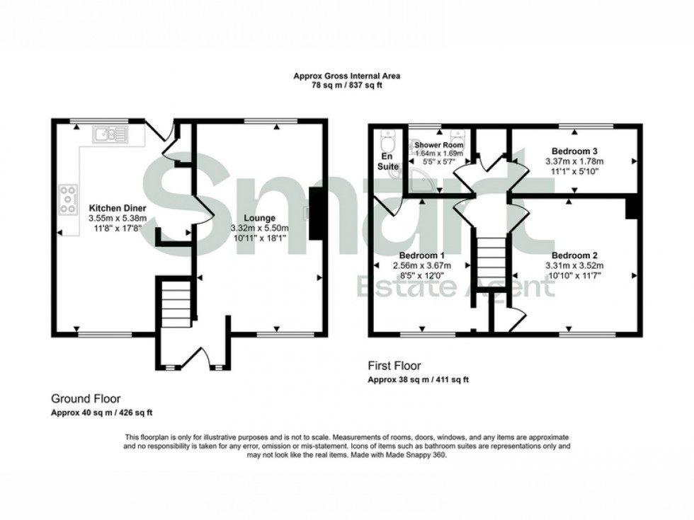 Floorplan for Margaret Road, Exeter