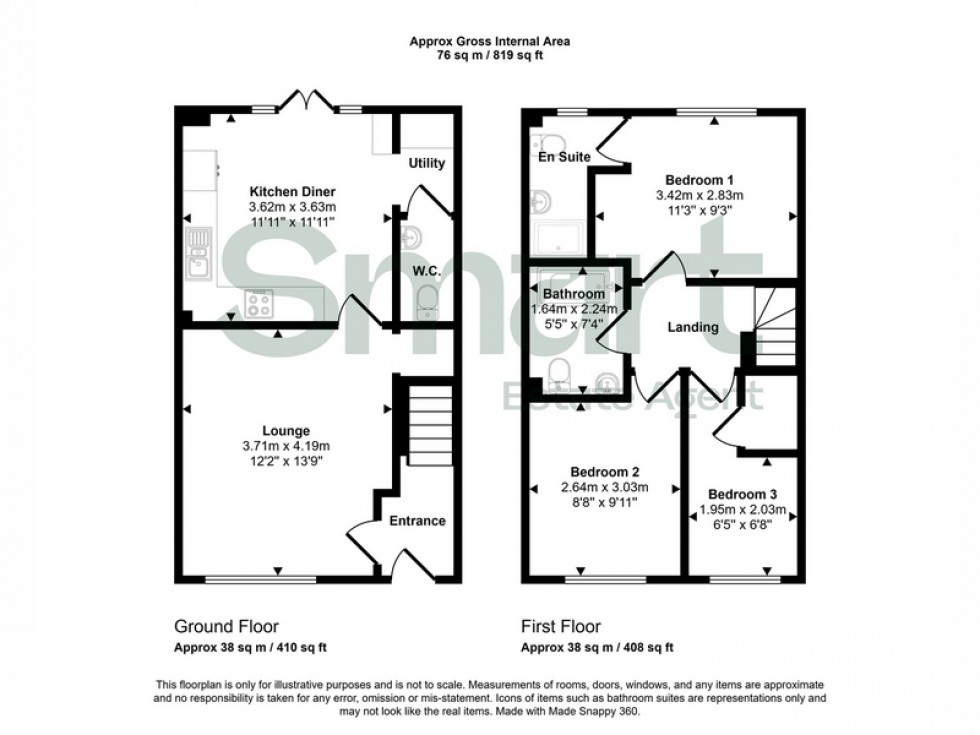 Floorplan for Lang Hill, Exeter