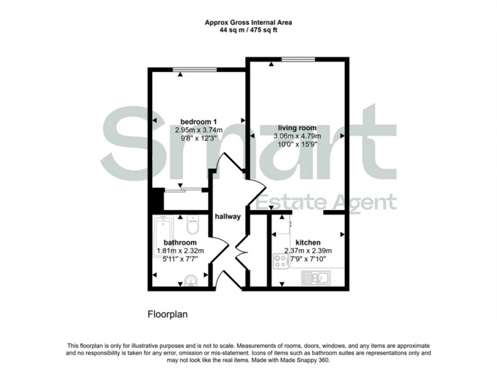 Floorplan for Pennsylvania Road, Exeter